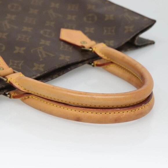 LOUIS VUITTON Monogram Sac Plat Hand Bag M51140 LV Auth BD2205 - Picture 8 of 16